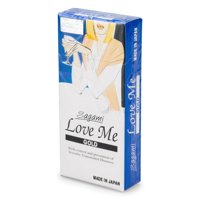 [ CHÍNH HÃNG ] - Bao cao su Sagami Love Me Gold , Siêu mỏng Siêu trơn , Hộp 10 chiếc