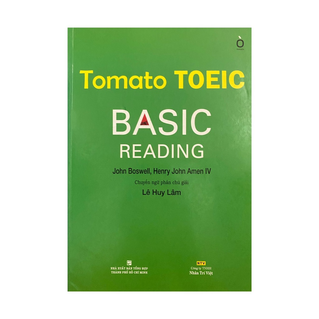 Sách - Tomato Toeic Basic Reading ( Nhân Trí Việt )
