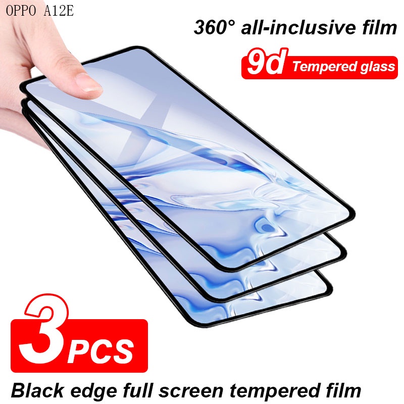3 Chiếc 9D Kính Cường lực Cho OPPO A39 A73 A93 A9 2020 2016 A12 A12E A3S A5S A7 A37 NEO 9 A57 A59 A71 A83 A53 2020 2016 full màn Bảo vệ màn hình trong suốt