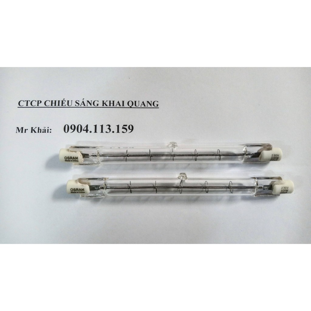 Combo 2 bóng halogen đũa 500W OSRAM