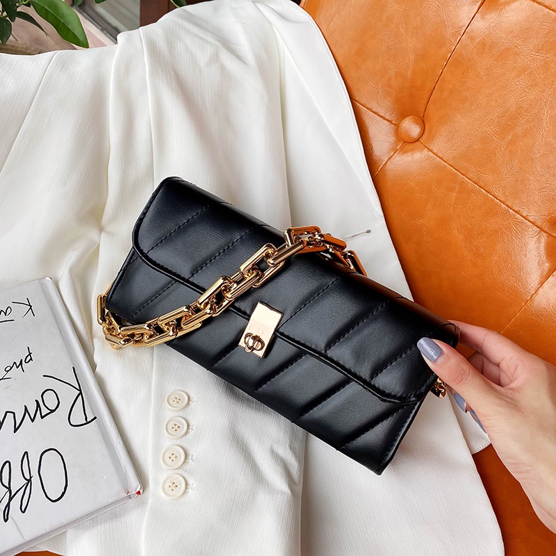 Túi Xách Đeo Vai/Đeo Vai Phối Dây Xích Phong Cách Thời Trang Pháp Hàng Mới 2022