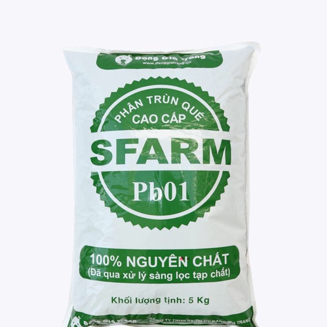 Phân bón hữu cơ trùn quế SFarm Đặng Gia Trang 5kg