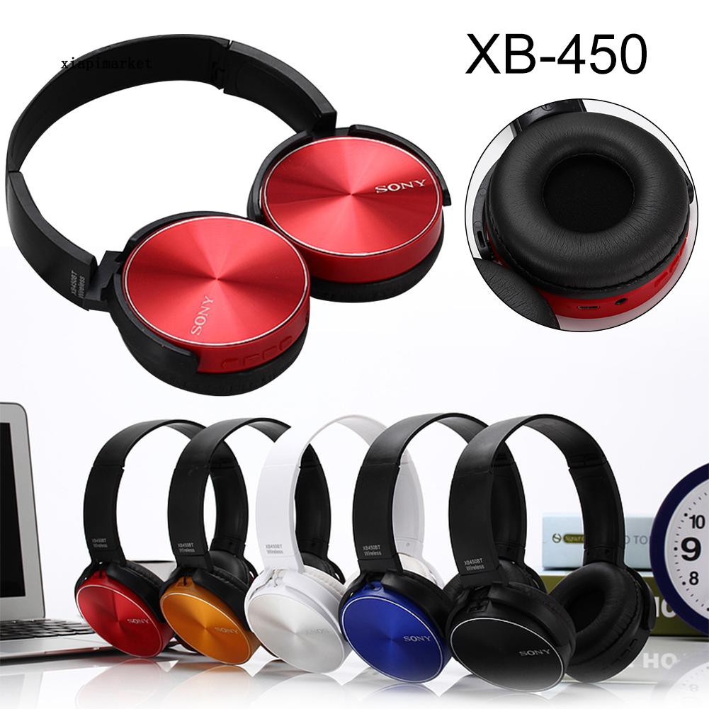 Tai Nghe Trùm Đầu Bluetooth Xb-450 Âm Thanh Siêu Trầm Và Phụ Kiện