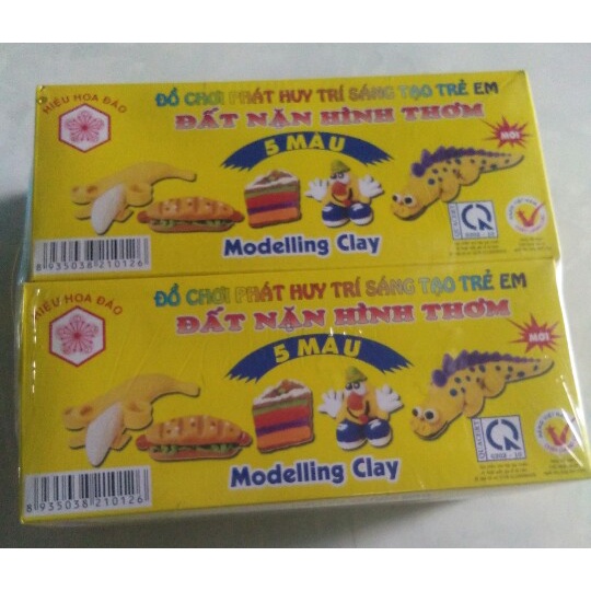 Đất nặn hình thơm HADA, hộp 5 màu