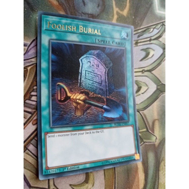 Lá thẻ bài Yugioh chính hãng - Foolish Burial - BLHR-EN057 - Ultra Rare