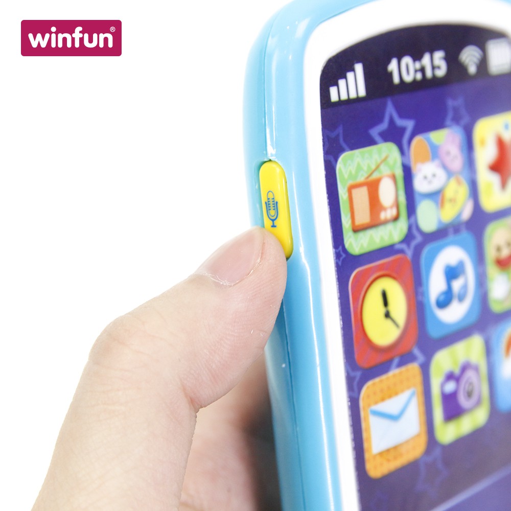 Điện thoại đồ chơi cho bé , âm thanh vui nhộn, có thể ghi âm Winfun 0740 - Hàng chính hãng