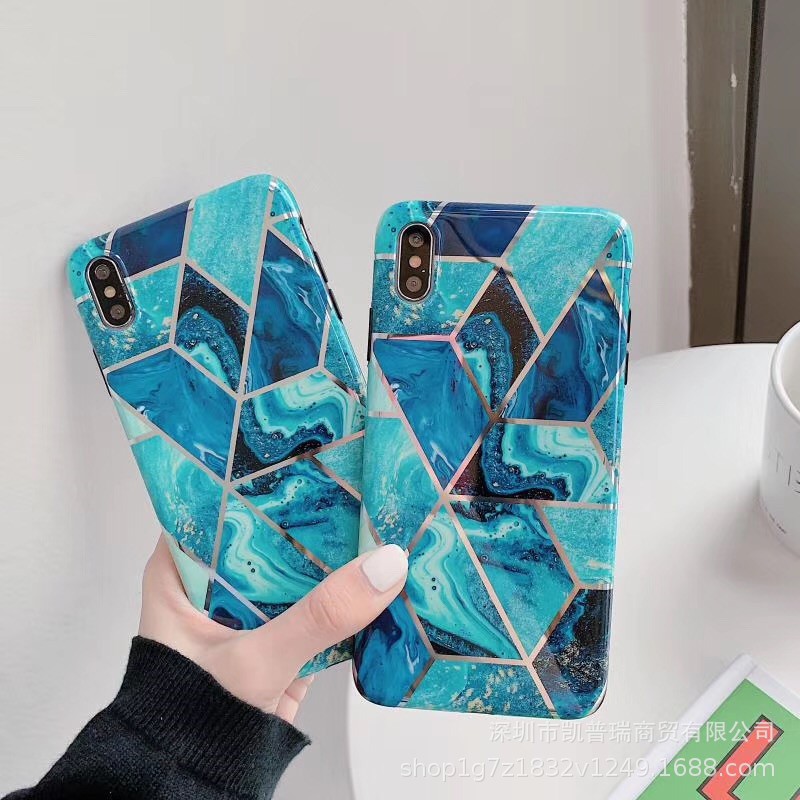 [ FREESHIP TỪ 50K TOÀN QUỐC ] Ốp lưng iphone vân đá kẻ ô | BigBuy360 - bigbuy360.vn