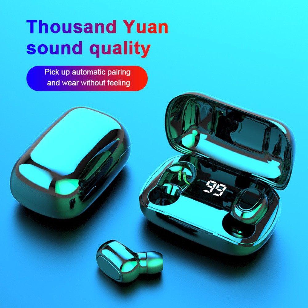 Tai Nghe Bluetooth 5.0 Hel + L21pro Kèm Hộp Sạc