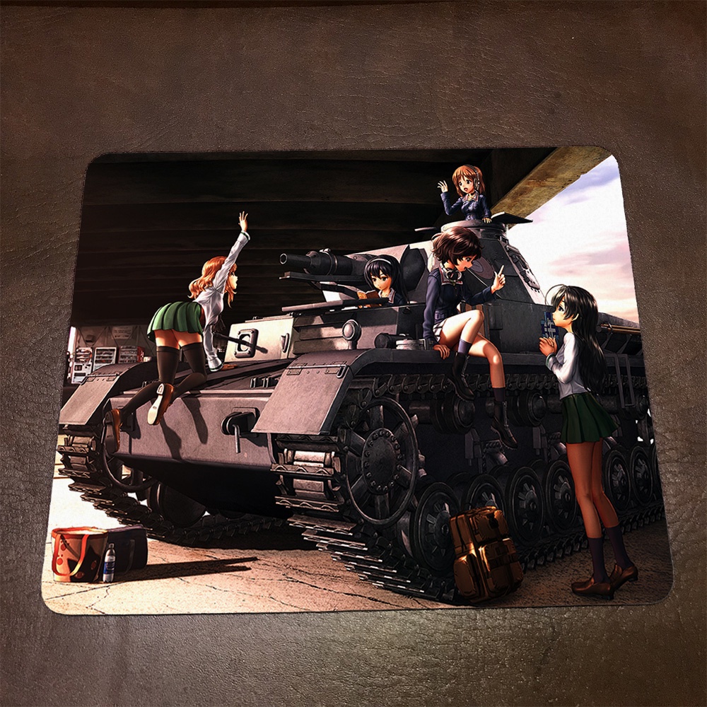 Lót chuột máy tính Anime Girls und Panzer Wallpapers 1 Mousepad cao su êm ái. Nhận in theo yêu cầu