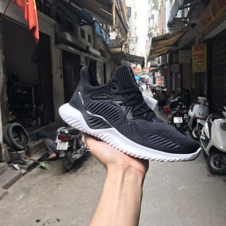 Giày Thể Thao Alpha Bounce Đen Nam Nữ