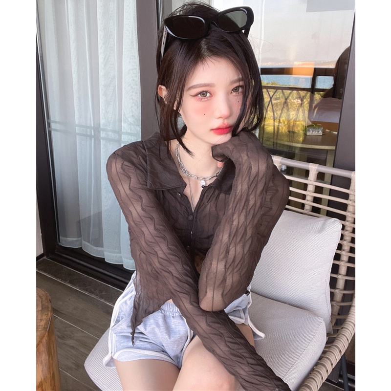 Áo Lửng Tay Dài Chống Nắng Thời Trang Mùa Hè Quyến Rũ Cho Nữ