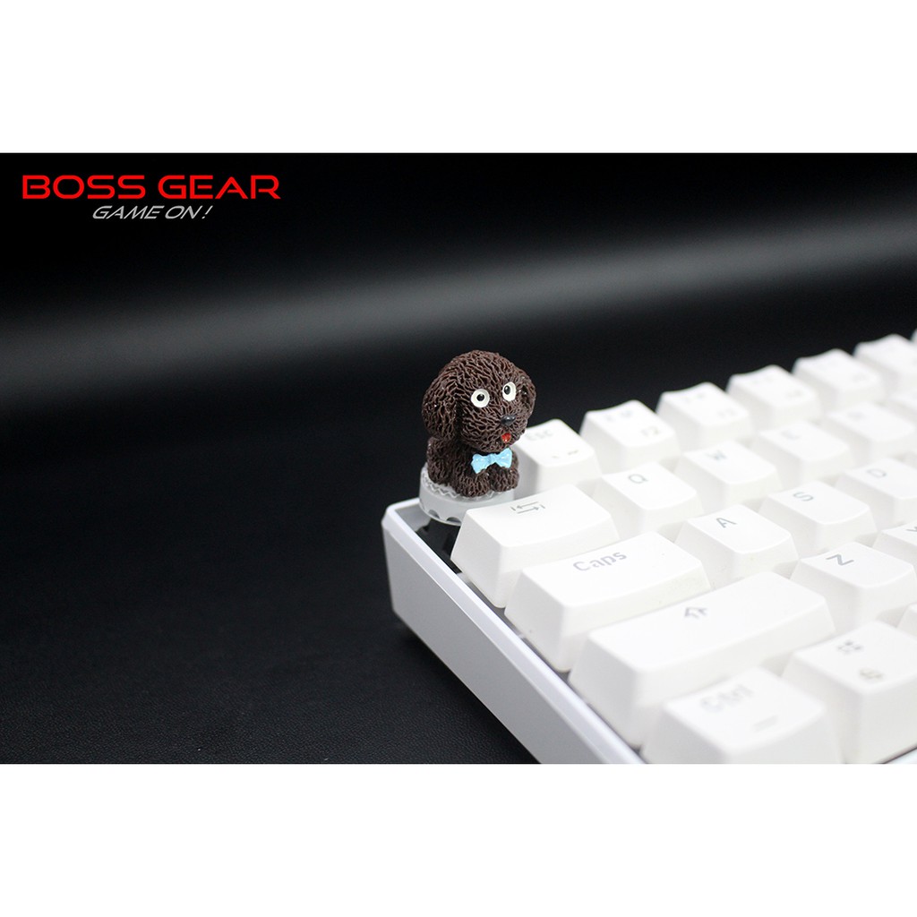 Keycap lẻ hình cún con lông xù ngộ nghĩnh siêu dễ thương( Keycap Artisan )