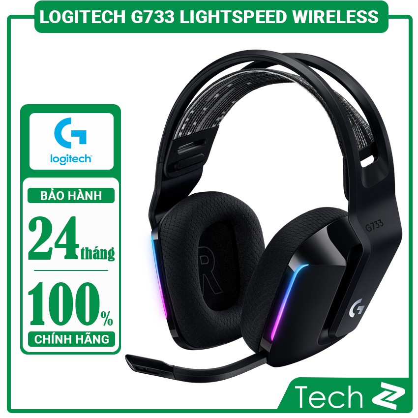 [CHÍNH HÃNH] Tai nghe Gaming Logitech G733 LIGHTSPEED Wireless 7.1 RGB