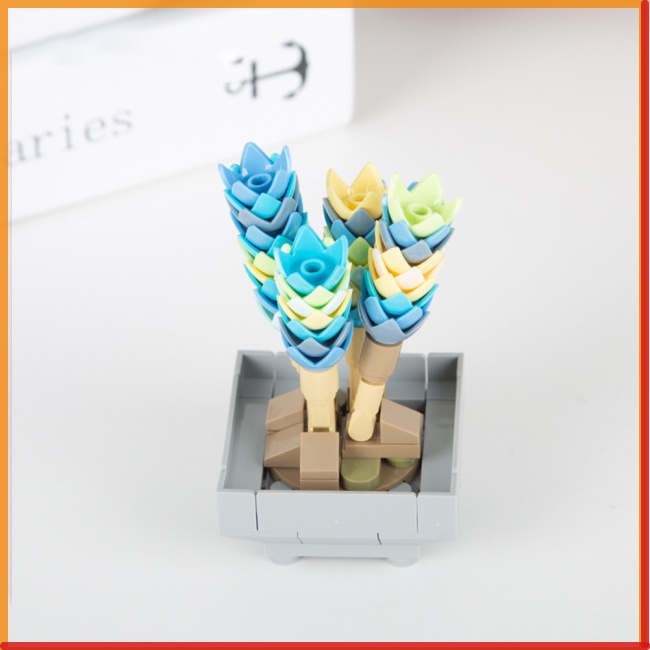 Mô Hình Lắp Ráp Lego Hình Chậu Hoa Mini Trang Trí Bàn Làm Việc