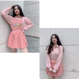 SET YẾM 2IN1 NATTHY HAPPYHỒNG VER 2 VỚI CÁC LOẠI ÁO CỦA NATTHY STYLE