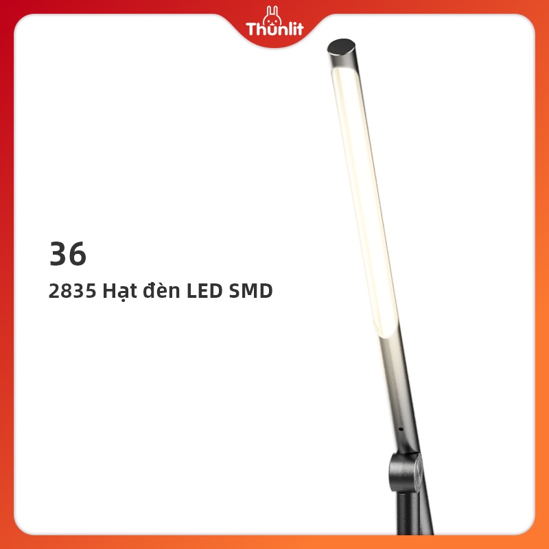 Đèn để bàn Thunlit 7W USB 5 màu sắc điều chỉnh nhiệt độ