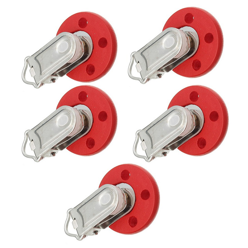 5 Miếng Giữ Núm Vú Bằng Gỗ Cho Bé Kích Thước 4.4Cm X 2.9Cm