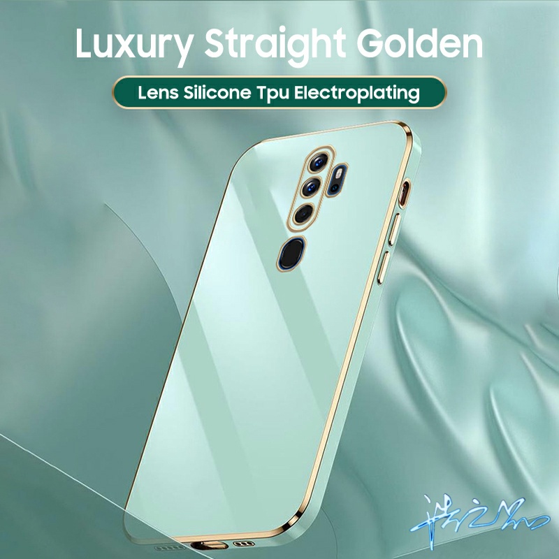 Ốp Điện Thoại Kết Cấu Sang Trọng 7 Màu Sắc Cho Oppo A5S Case A16 A15 A15S A3S A54 A53