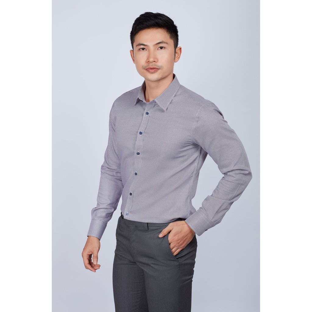 Áo sơ mi nam mattana Slim fit dài tay không túi MAM15200011711573