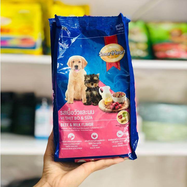 Smartheart Puppy - Thức Ăn Cho Chó Vị Thịt Bò Và Sữa 400gr