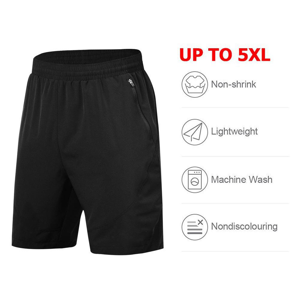 Quần Đùi Nam, Thun Co Giãn 4 Chiều, Đen Size Lớn 2XL 3XL 4XL 5XL 6XL Cao Cấp | BigBuy360 - bigbuy360.vn