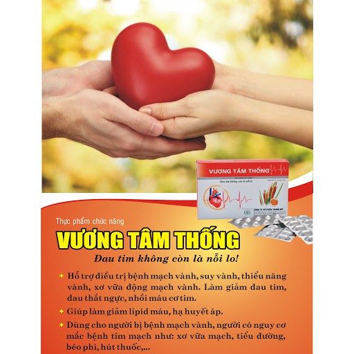 Vương Tâm Thống - Hỗ trợ phòng ngừa xơ vữa động mạch (Hộp 30 viên)