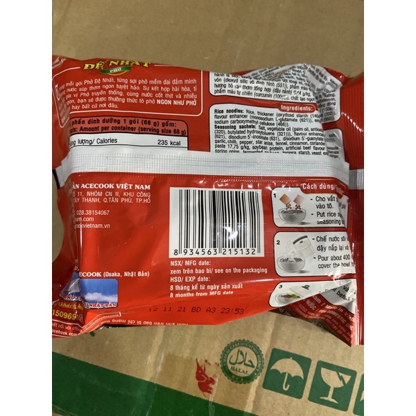 Phở bò Đệ Nhất gói 68g | BigBuy360 - bigbuy360.vn