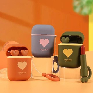 ⚡️Sẵn hàng⚡️Set Son Hangfeng Gồm 2 Son Màu Đựng Hộp Tai Nghe Cute Lạc Lối