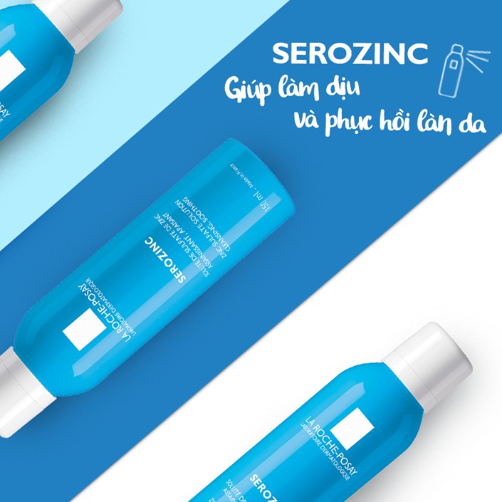 Nước xịt khoáng LA ROCHE-POSAY cho da dầu mụn làm sạch da giảm bóng nhờn Serozinc | BigBuy360 - bigbuy360.vn