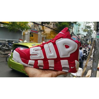Giày Uptempo Đỏ Trắng (Ảnh thật shop chụp 100%)