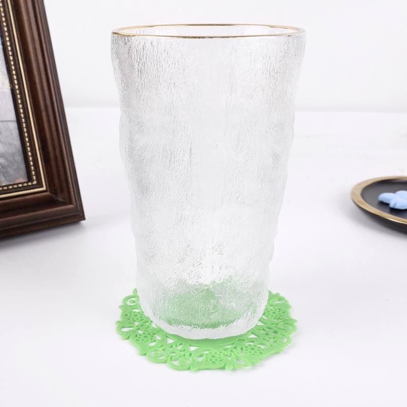 Tấm Lót Ly Trà Bằng Silicone Cách Nhiệt Chống Trượt Thiết Kế Đục Lỗ Tiện Dụng