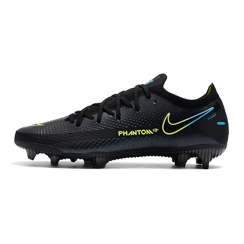 Giày Bốt Đá Bóng Nike Phantom GT Elite FG Màu Đen / Vàng / Chống Thấm Nước Chính Hãng