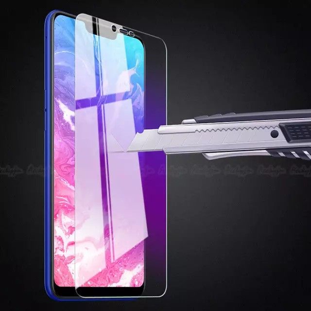 Cường lực Oppo A3s tím chống tia UV hại mắt ( tặng keo mép giấy lấy bụi )