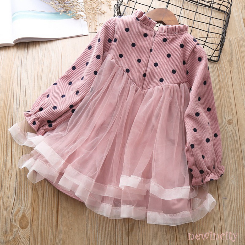 ✿ Korean Girls Dress Autumn Kids Long Sleeve Dress