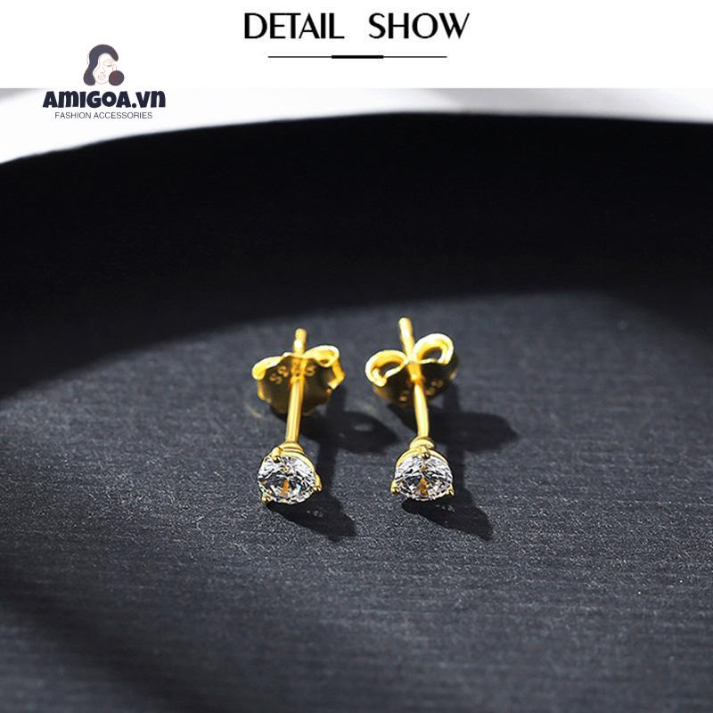 ✨✨Bông Tai Hình Tròn Xoắn Ốc 1.25CT Màu Trắng Đính Đá Sapphire Cổ Điển Cho Nữ