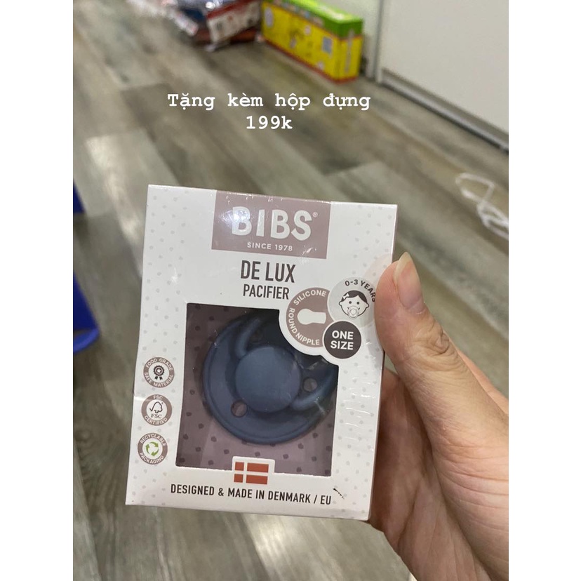 [CÓ HỘP ĐỰNG] Ti giả BIBS Silicon DELUX chính hãng an toàn cho bé