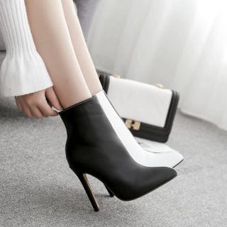 (Hàng order 5 ngày) boot nữ 2 mặt đen trắng sang chảnh