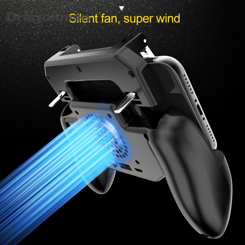 Mobile Phone Game Controller Joystick Cooling Fan Gamepad for PUBG IOS Android