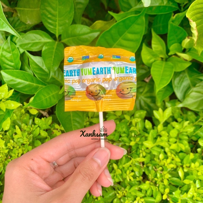 Kẹo Mút Hữu Cơ Yumearth - XanhSam