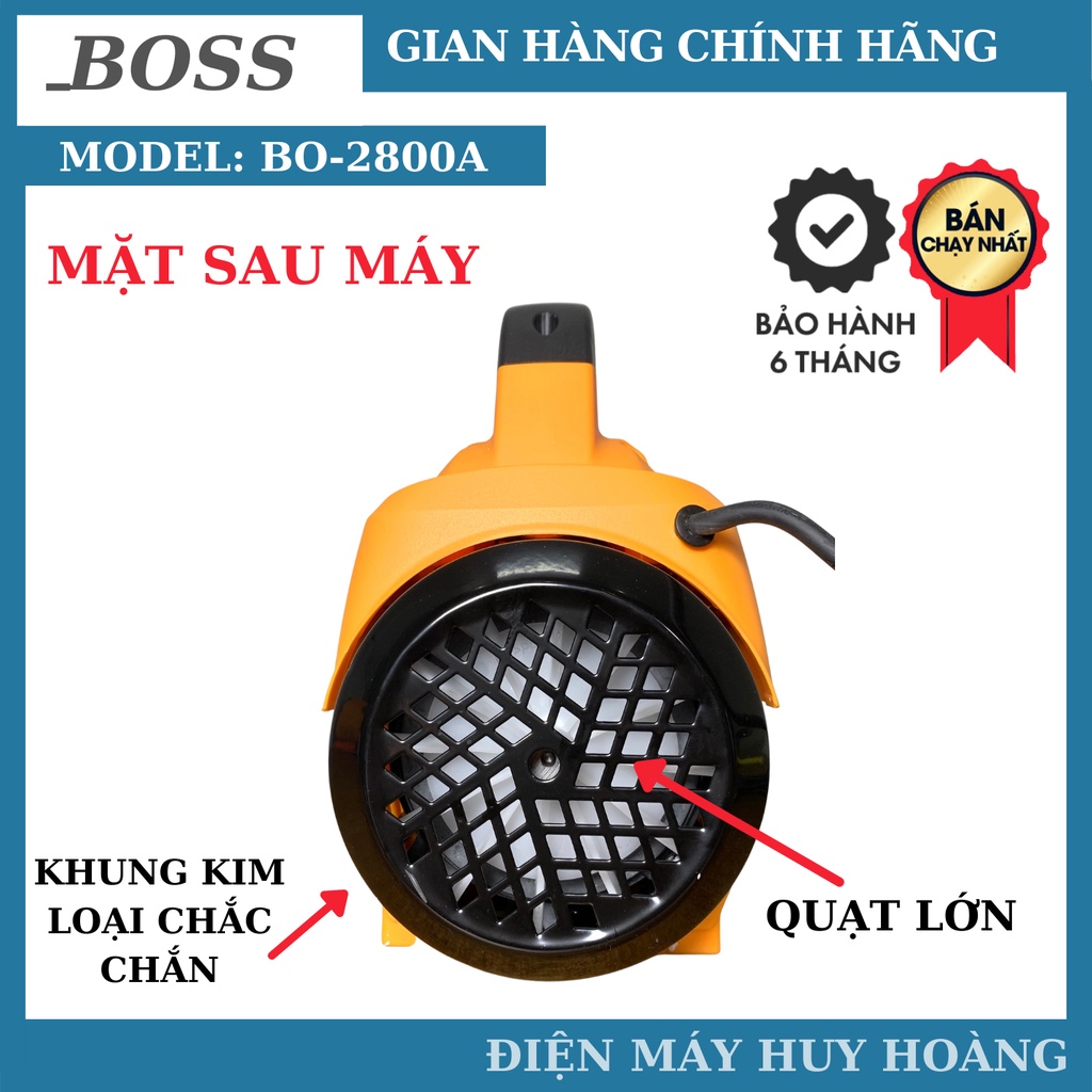 Máy rửa xe chính hãng BOSS 2800w thế hệ mới | Thân máy nặng 11,8kg | Động cơ dây đồng 100%