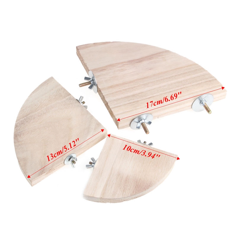 Bệ Đứng Bằng Gỗ 17x17cm Cho Vẹt