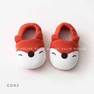 Giày tập đi cho bé trai bé gái GD62 – Giày bông hình thú cotton chống trượt