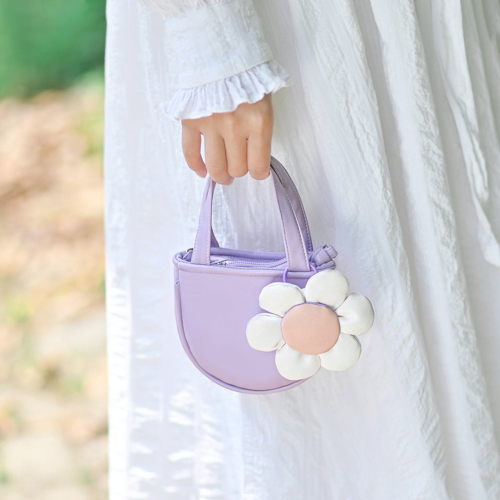 Ví Đựng Tiền Xu Họa Tiết Hoa Nhỏ Xinh Xắn