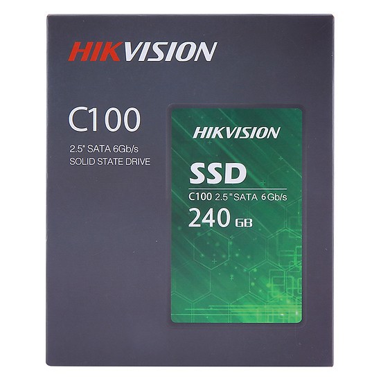 Ổ cứng SSD HIKVISION C100 240GB 2.5-Inch SATA III R550Mb/s W502Mb/s (Xanh) | BigBuy360 - bigbuy360.vn
