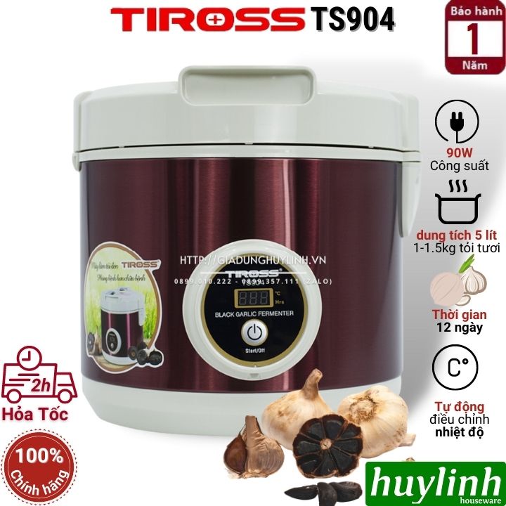 Máy làm tỏi đen Tiross TS904 - dung tích 5 lít