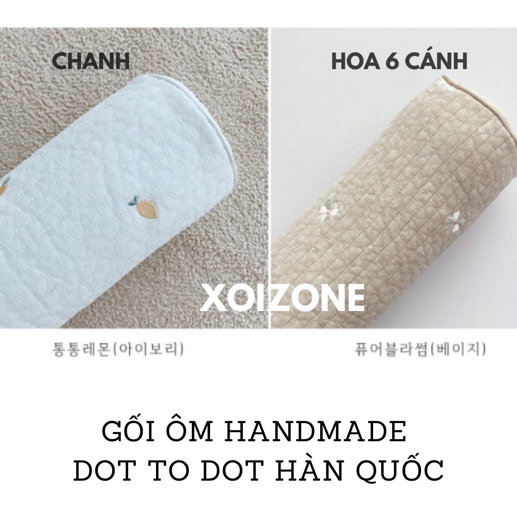 Gôi ôm DOTTODOT MALOLOTTE handmade Hàn Quốc (kèm ruột) cho bé