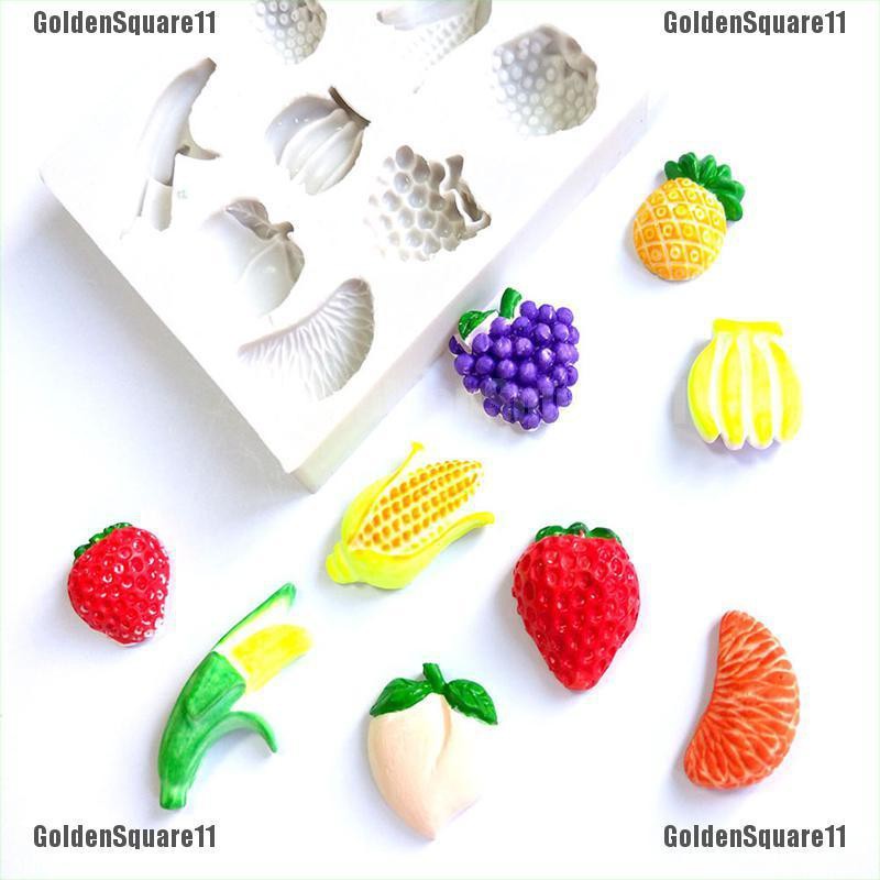 Khuôn silicone Tạo Hình Làm Bánh Kẹo Hình Trái Cây