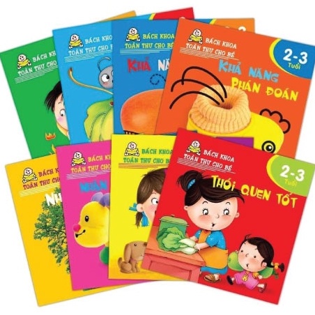 Sách - Bách Khoa Toàn Thư Cho Bé 2 - 3 Tuổi (Trọn Bộ 8 Cuốn) - Tái Bản 2021