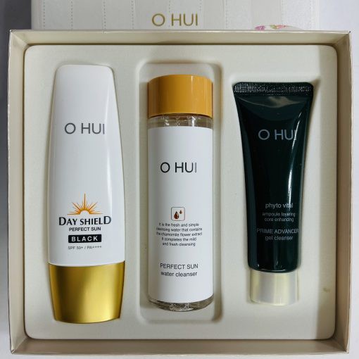 Bộ Chống Nắng Ohui Dayshield Perfect Sun Black Special Set 3pcs【Mai Phương Ohui】