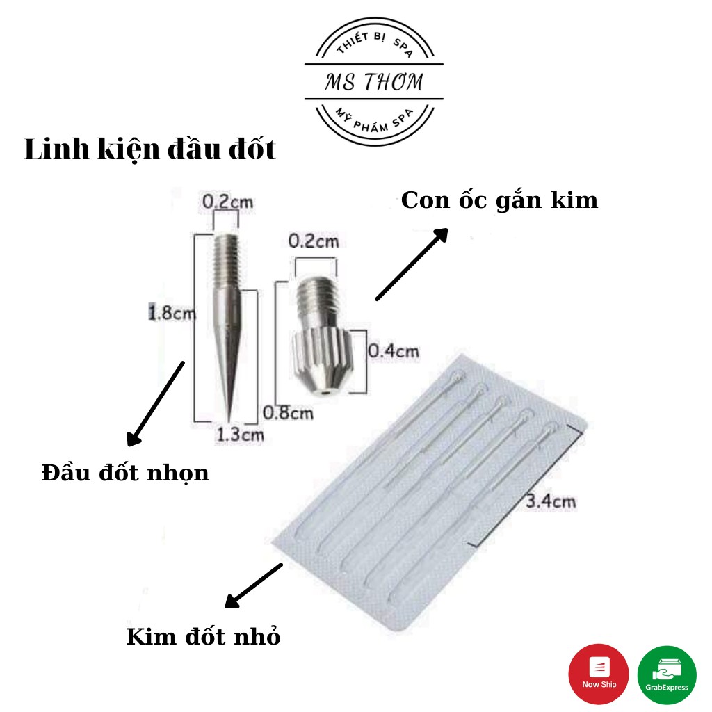Kim đốt mụn ruồi, mụn thịt, đốt ổ nách chuyên dùng trong spa